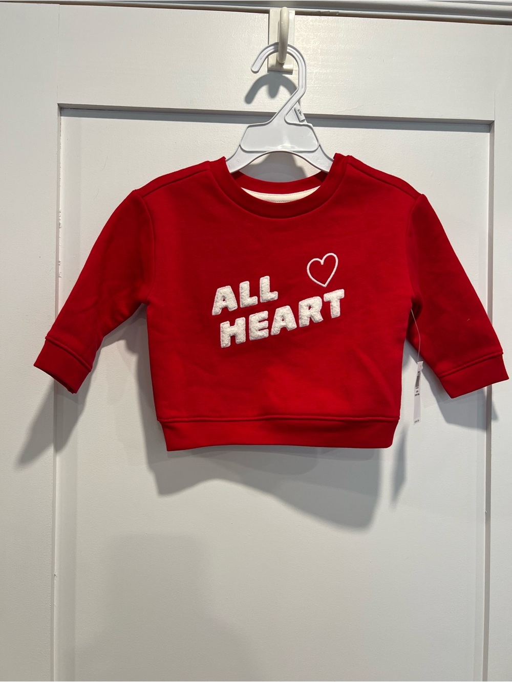 Old Navy Red "All Heart" Kids Sweatshirt